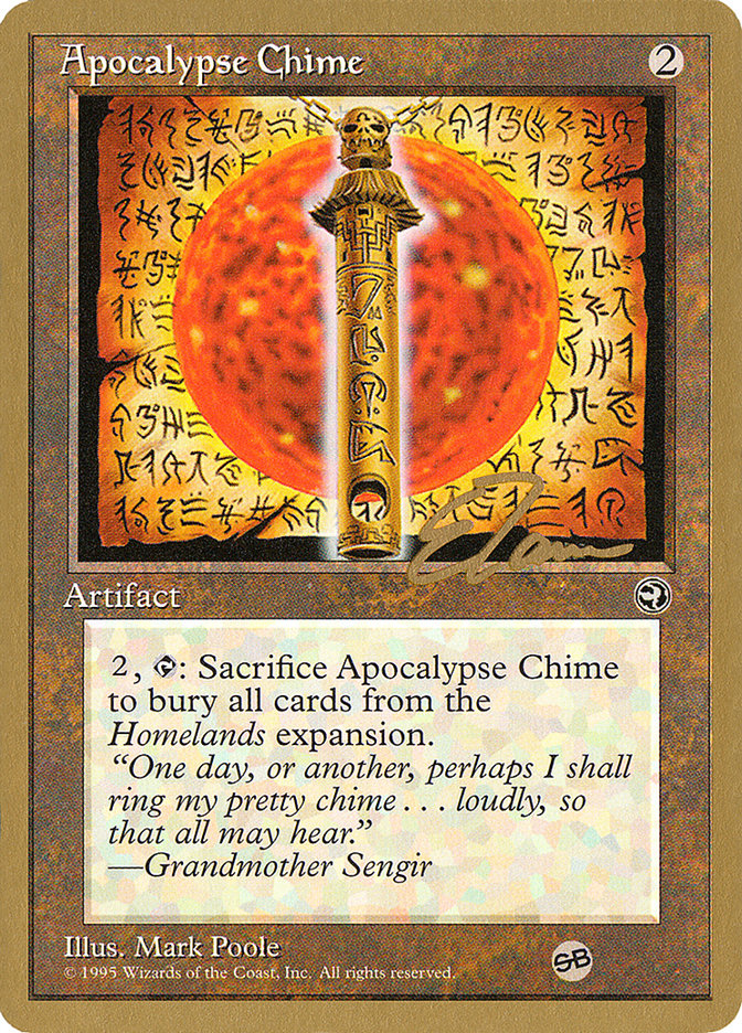 Apocalypse Chime – Rare Magic: The Gathering card from Pro Tour Collector Set (#et101sb)