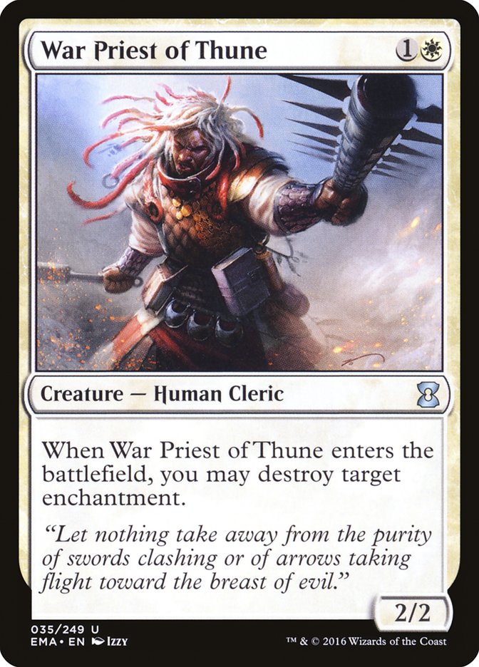 War Priest of Thune – Uncommon Magic: The Gathering card from Eternal Masters (#35)