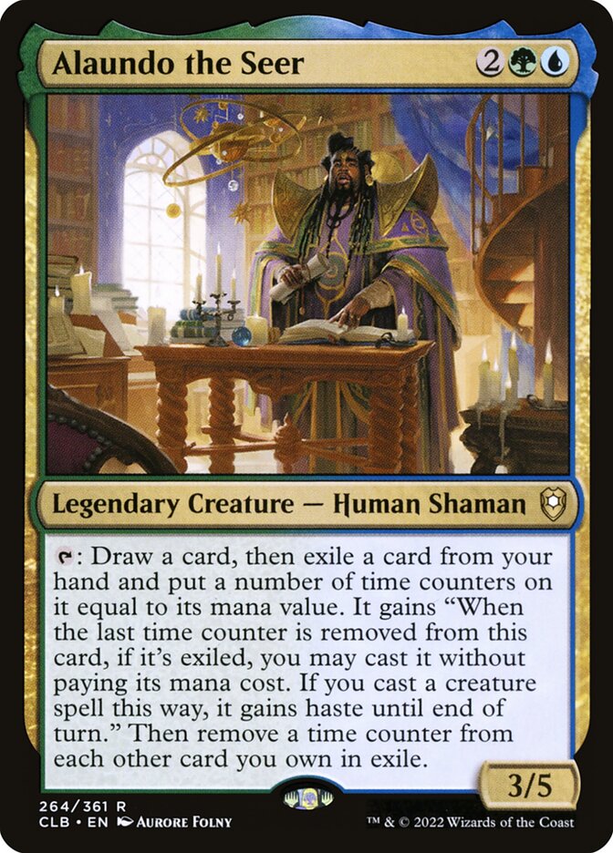Alaundo the Seer – Rare Magic: The Gathering card from Commander Legends: Battle for Baldur's Gate (#264)