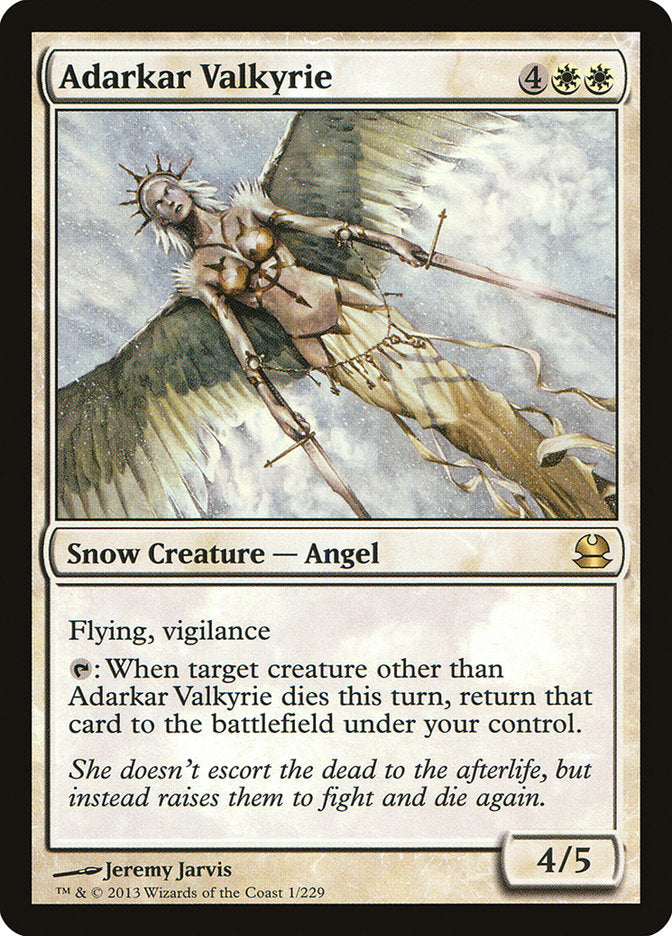 Adarkar Valkyrie – Rare Magic: The Gathering card from Modern Masters (#1)
