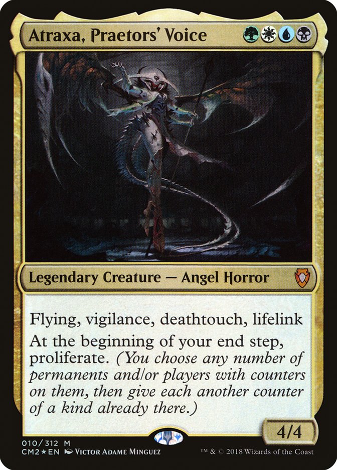 Atraxa, Praetors' Voice – Mythic Magic: The Gathering card from Commander Anthology Volume II (#10)