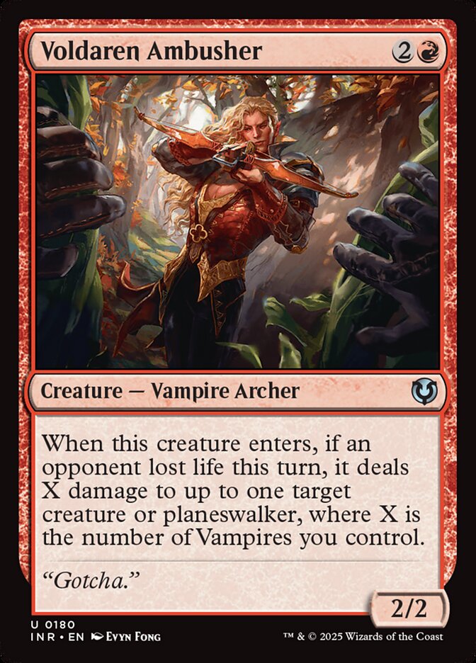 Voldaren Ambusher – Uncommon Magic: The Gathering card from Innistrad Remastered (#180)