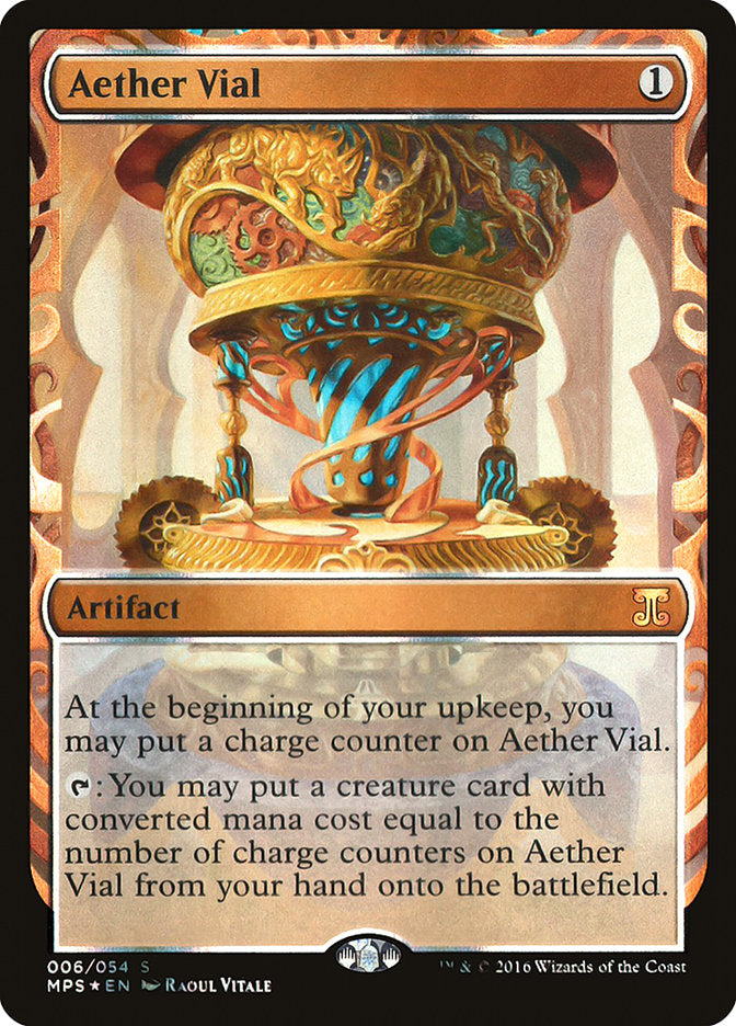 Aether Vial – Special Magic: The Gathering card from Kaladesh Inventions (#6)
