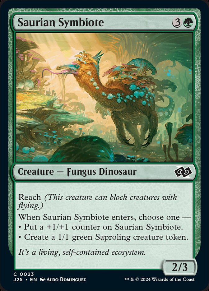 Saurian Symbiote – Common Magic: The Gathering card from Foundations Jumpstart (#23)