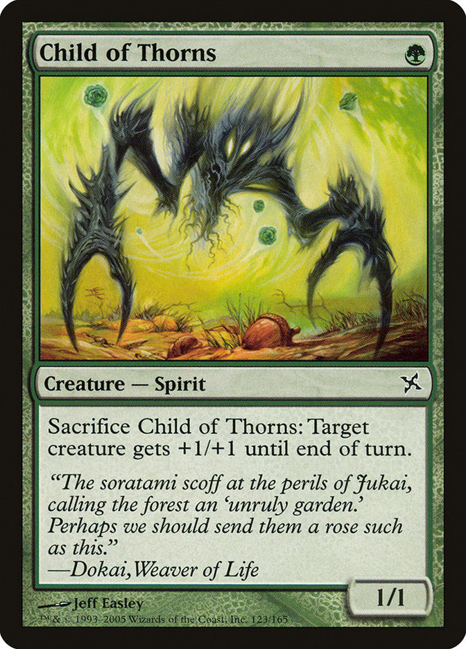 Child of Thorns – Common Magic: The Gathering card from Betrayers of Kamigawa (#123)