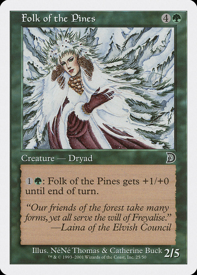 Folk of the Pines – Common Magic: The Gathering card from Deckmasters (#25)