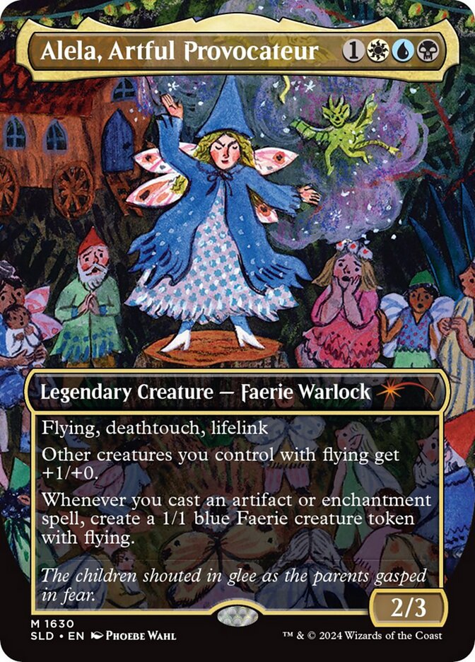 Alela, Artful Provocateur – Mythic Magic: The Gathering card from Secret Lair Drop (#1630)