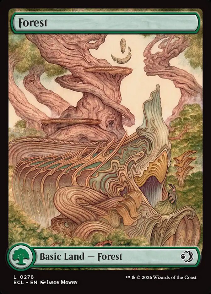 Forest – Common Magic: The Gathering card from Lorwyn Eclipsed (#278)