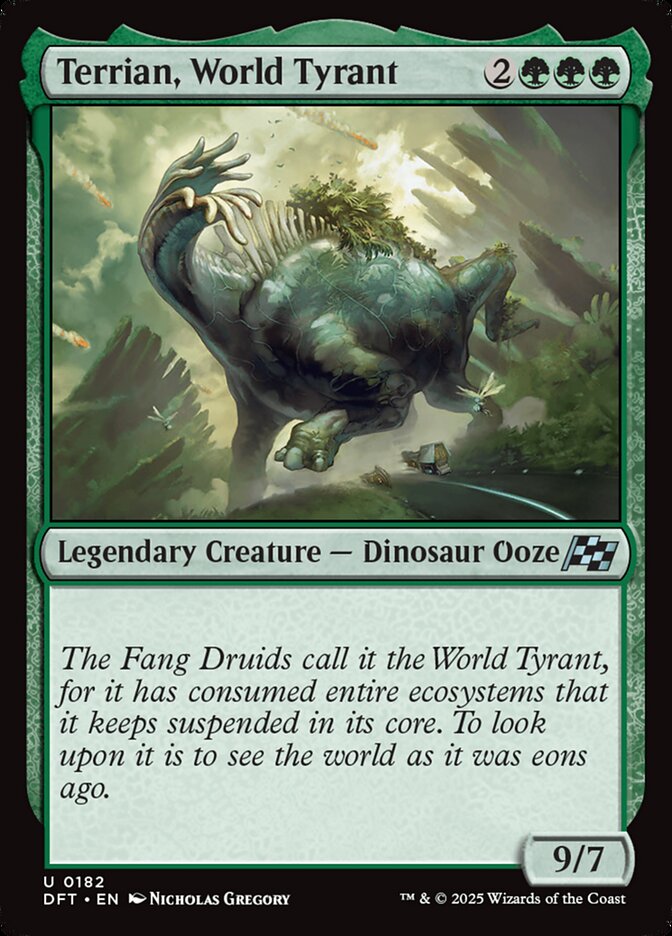 Terrian, World Tyrant – Uncommon Magic: The Gathering card from Aetherdrift (#182)