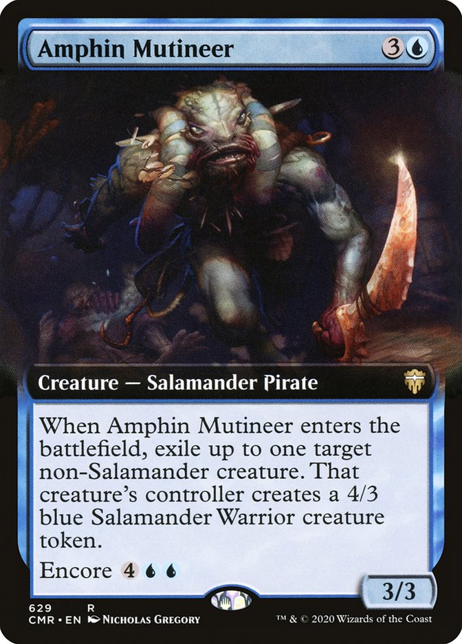 Amphin Mutineer – Rare Magic: The Gathering card from Commander Legends (#629)