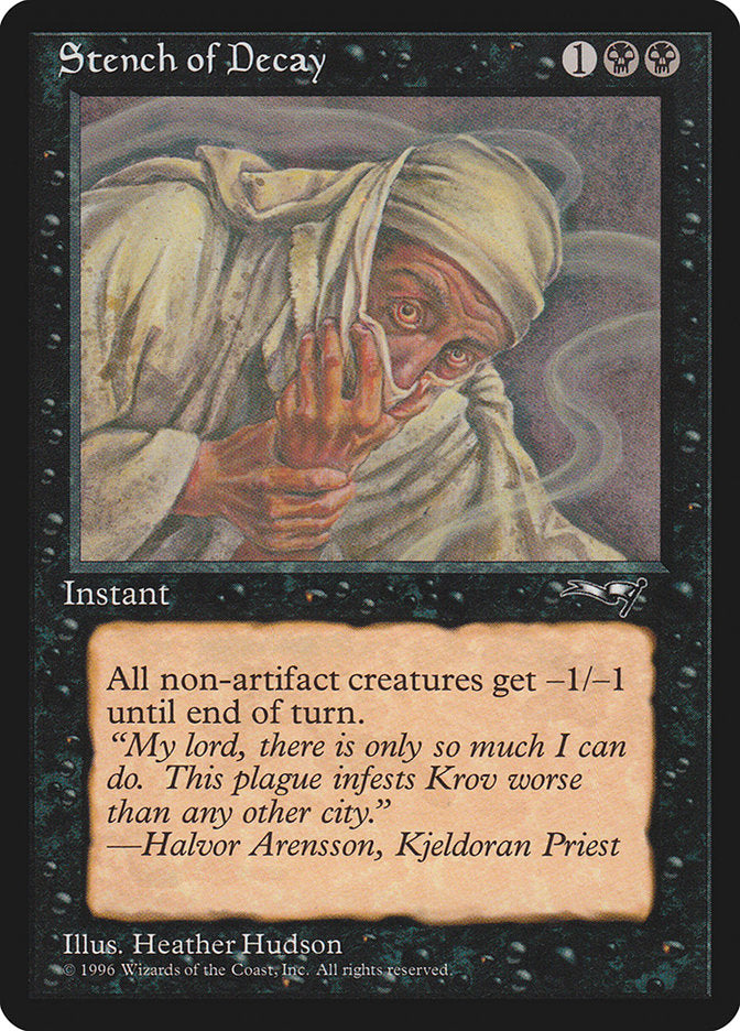 Stench of Decay – Common Magic: The Gathering card from Alliances (#61b)