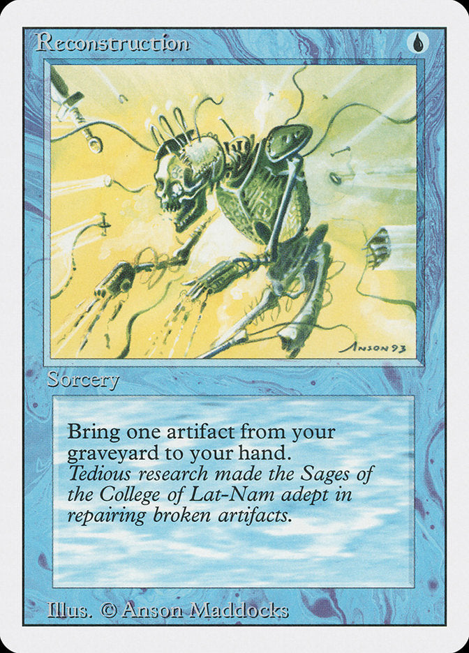 Reconstruction – Common Magic: The Gathering card from Revised Edition (#77)