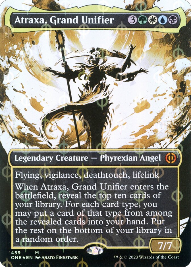 Atraxa, Grand Unifier – Mythic Magic: The Gathering card from Phyrexia: All Will Be One (#459)