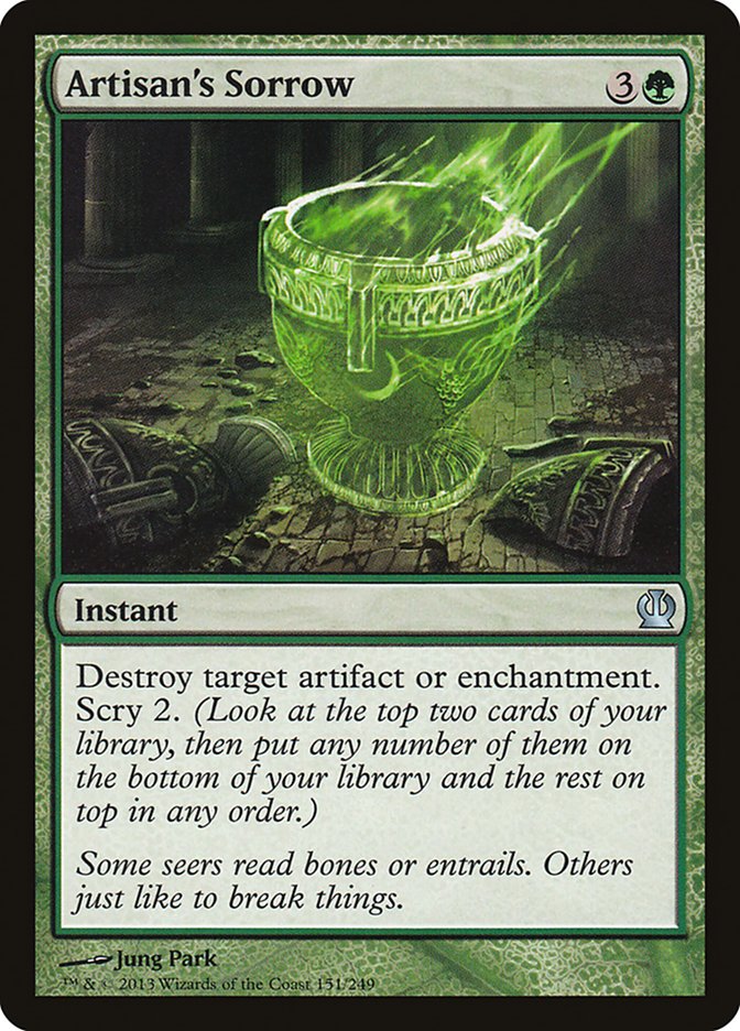 Artisan's Sorrow – Uncommon Magic: The Gathering card from Theros (#151)
