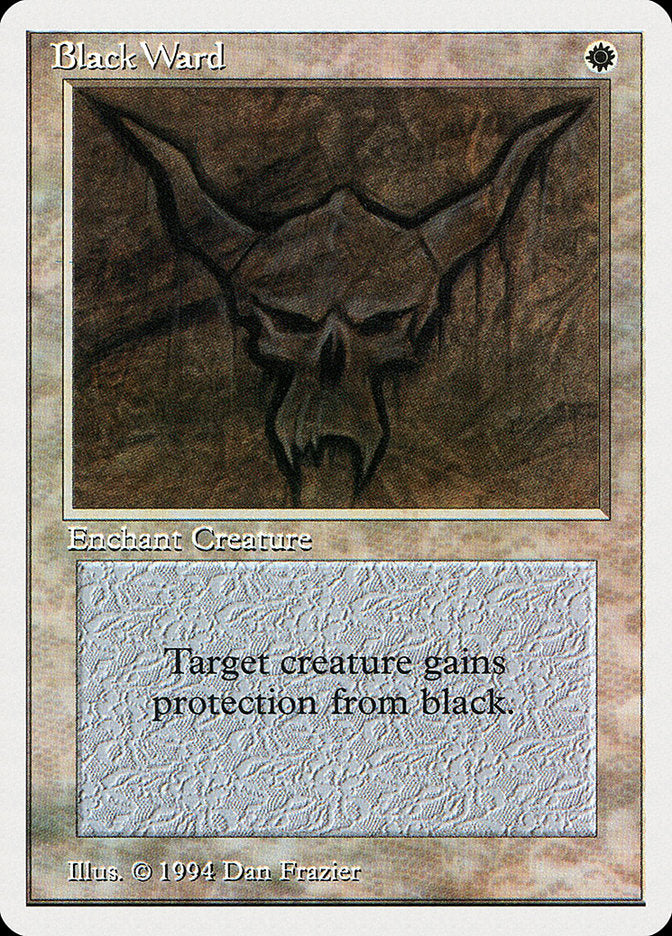 Black Ward – Uncommon Magic: The Gathering card from Summer Magic / Edgar (#5)
