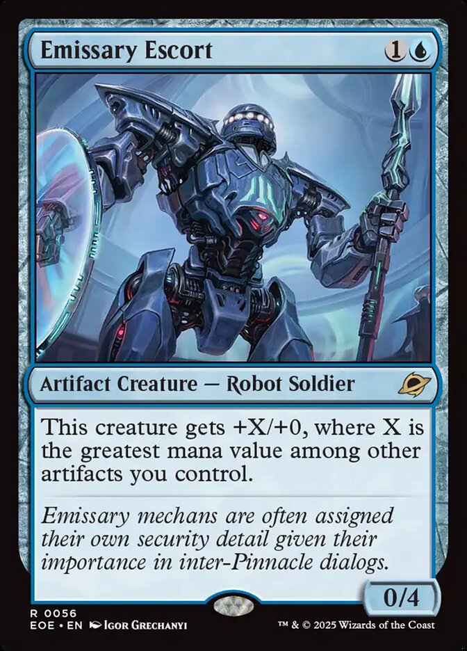 Emissary Escort – Rare Magic: The Gathering card from Edge of Eternities (#56)