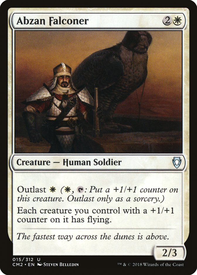 Abzan Falconer – Uncommon Magic: The Gathering card from Commander Anthology Volume II (#15)