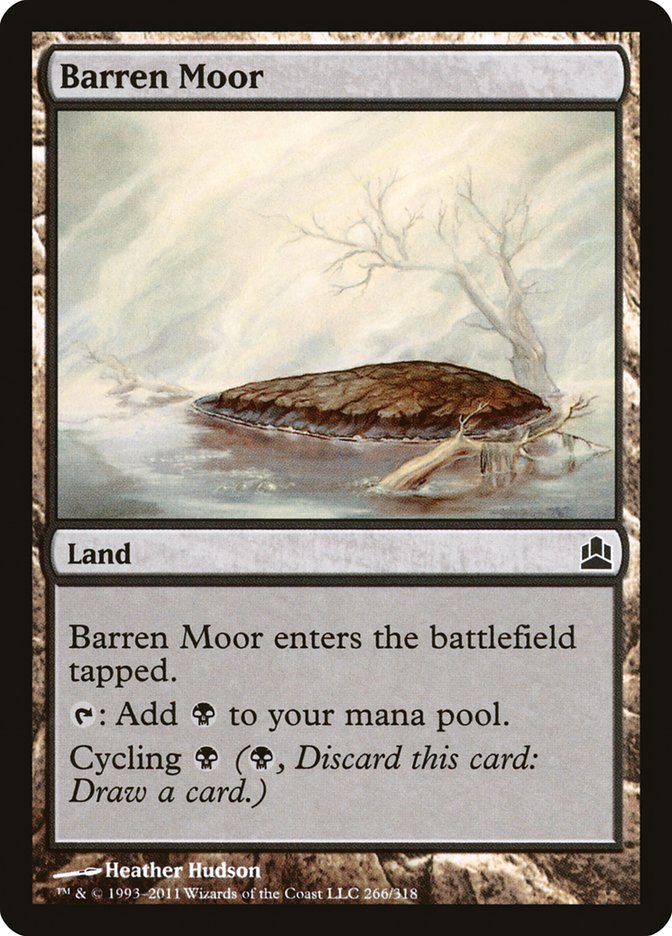 Barren Moor – Common Magic: The Gathering card from Commander 2011 (#266)