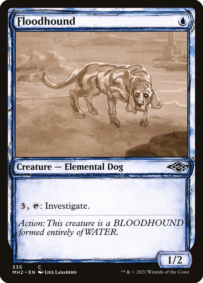 Floodhound – Common Magic: The Gathering card from Modern Horizons 2 (#335)