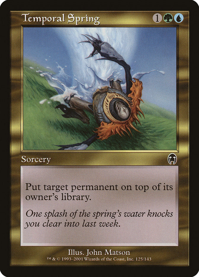 Temporal Spring – Common Magic: The Gathering card from Apocalypse (#125)