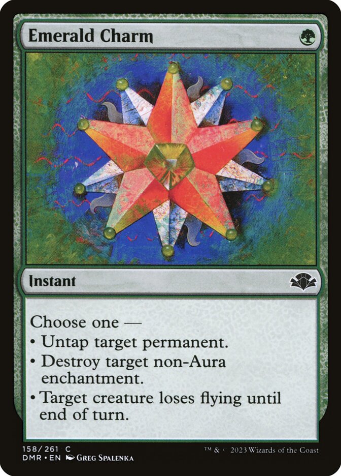 Emerald Charm – Common Magic: The Gathering card from Dominaria Remastered (#158)