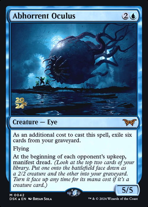 Abhorrent Oculus – Mythic Magic: The Gathering card from Duskmourn: House of Horror Promos (#42s)