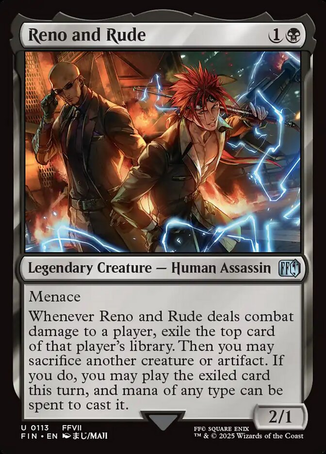 Reno and Rude – Uncommon Magic: The Gathering card from Final Fantasy (#113)