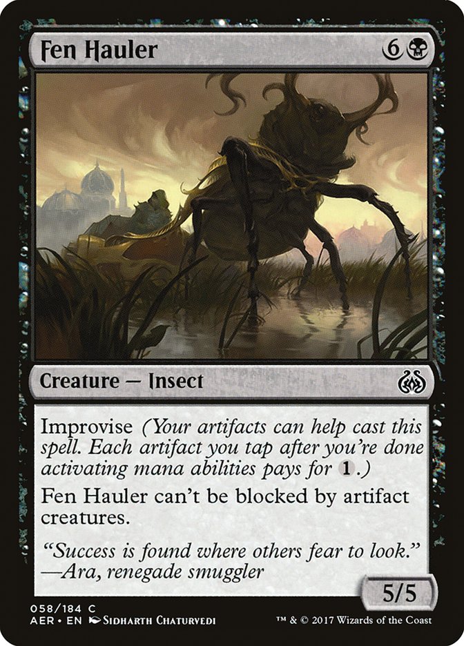 Fen Hauler – Common Magic: The Gathering card from Aether Revolt (#58)