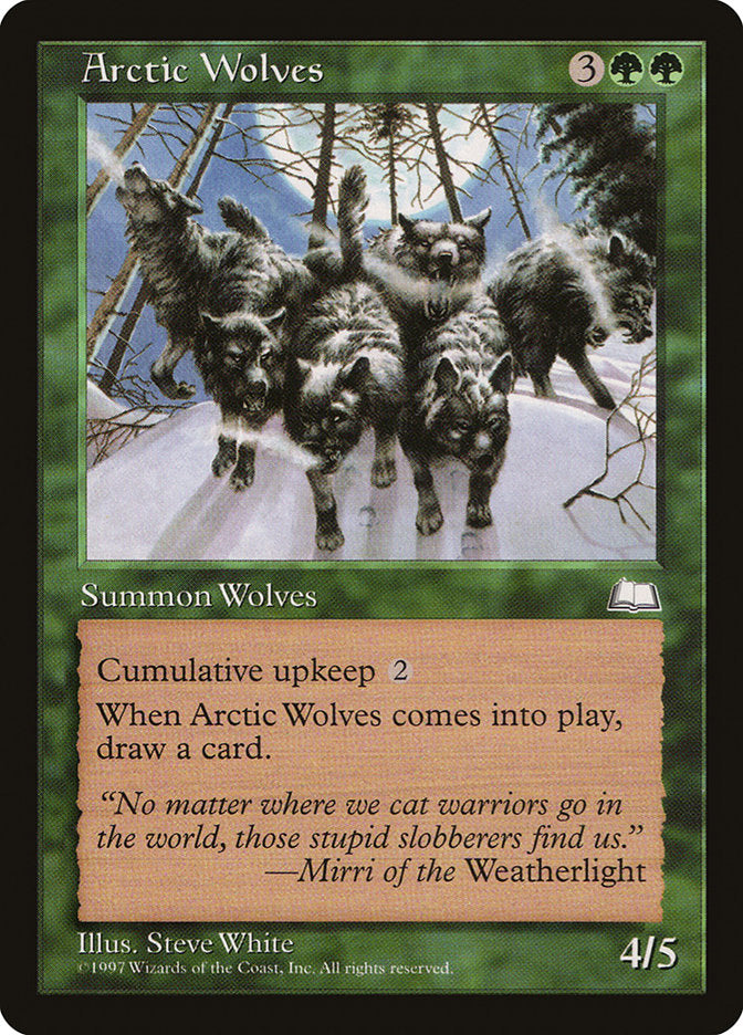 Arctic Wolves – Uncommon Magic: The Gathering card from Weatherlight (#118)