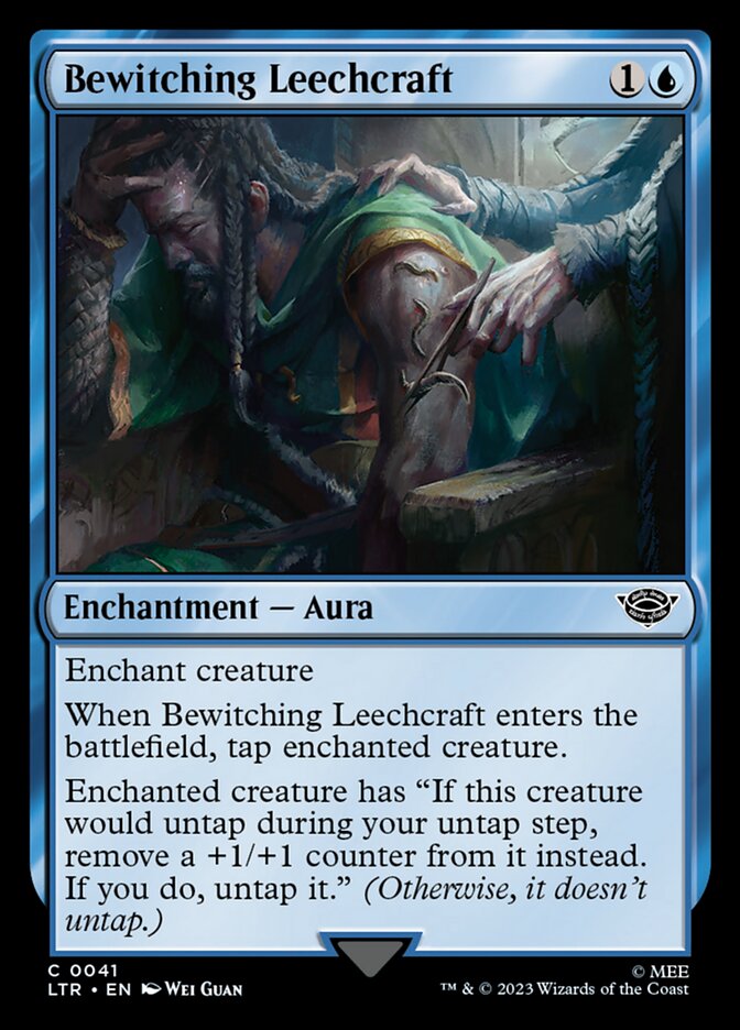 Bewitching Leechcraft – Common Magic: The Gathering card from The Lord of the Rings: Tales of Middle-earth (#41)