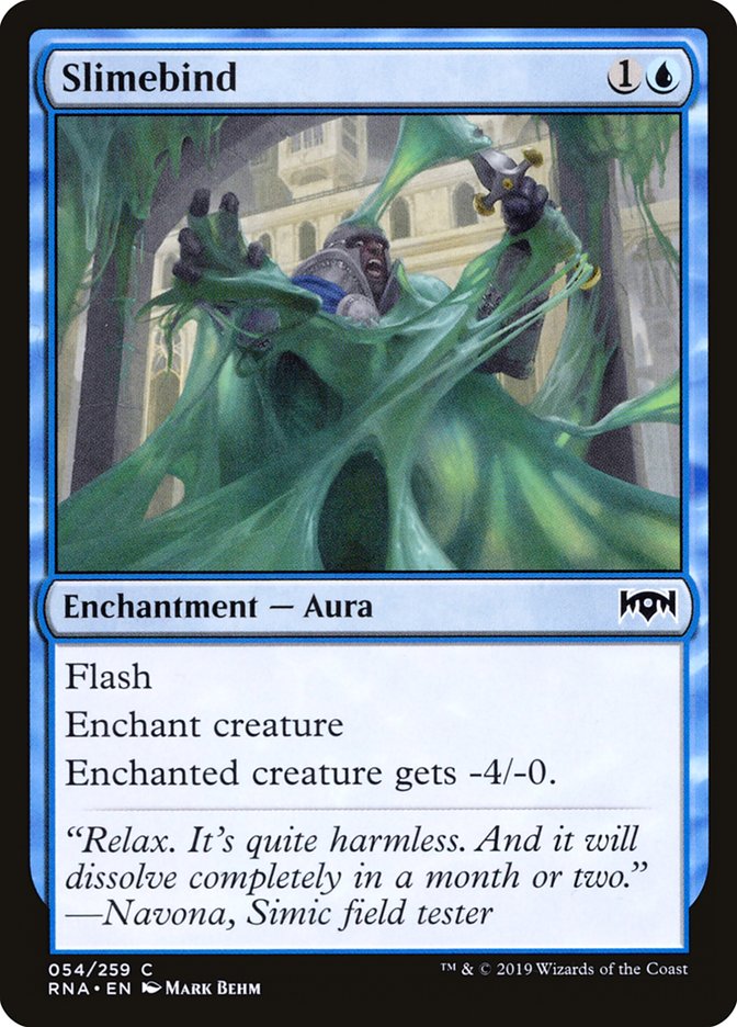 Slimebind – Common Magic: The Gathering card from Ravnica Allegiance (#54)