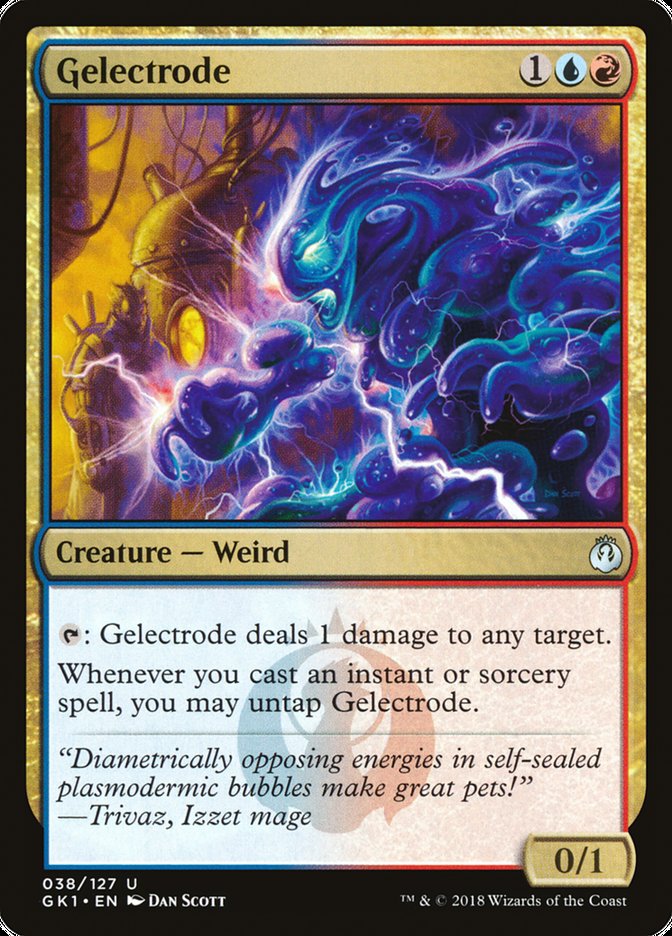 Gelectrode – Uncommon Magic: The Gathering card from GRN Guild Kit (#38)
