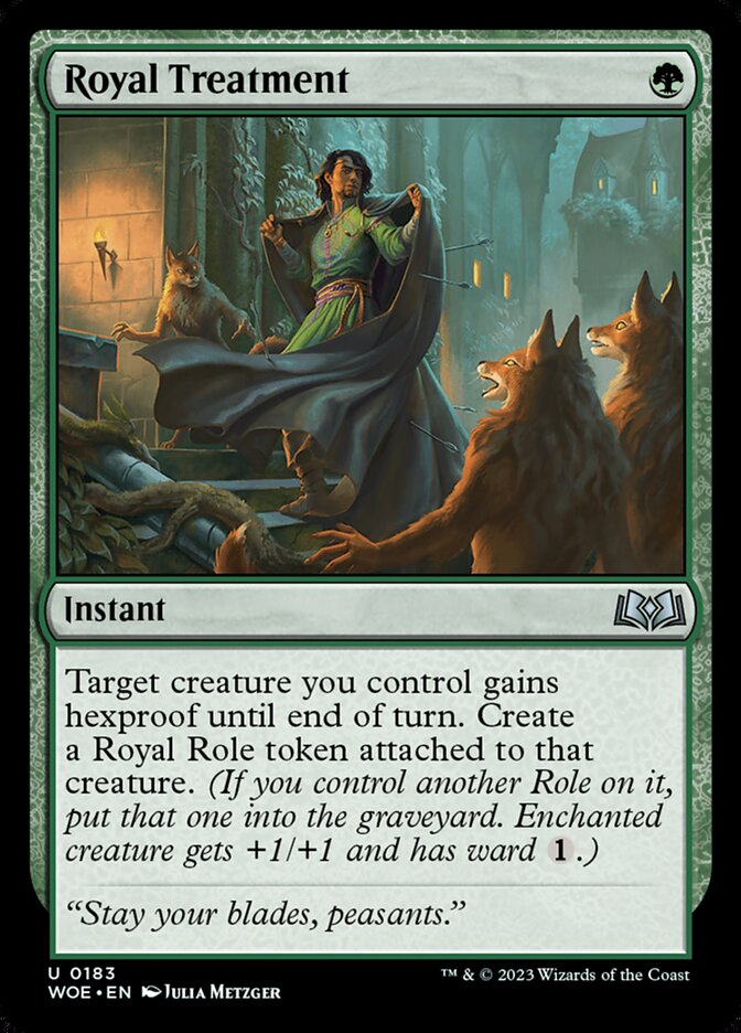Royal Treatment – Uncommon Magic: The Gathering card from Wilds of Eldraine (#183)