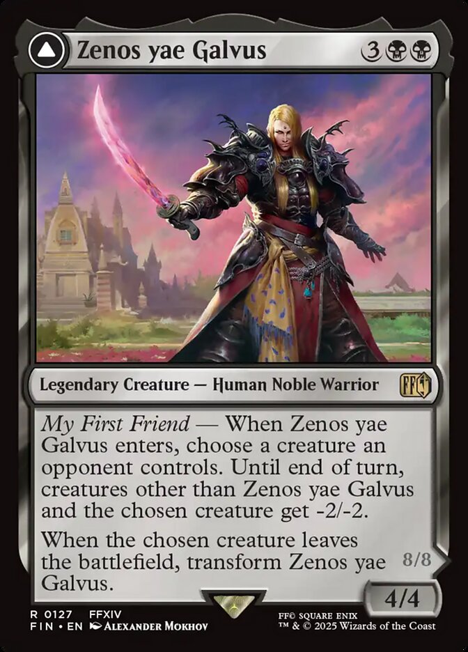 Zenos yae Galvus // Shinryu, Transcendent Rival – Rare Magic: The Gathering card from Final Fantasy (#127)