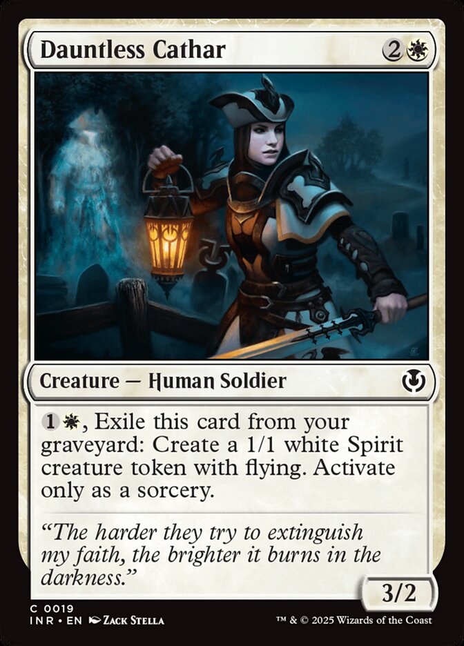Dauntless Cathar – Common Magic: The Gathering card from Innistrad Remastered (#19)