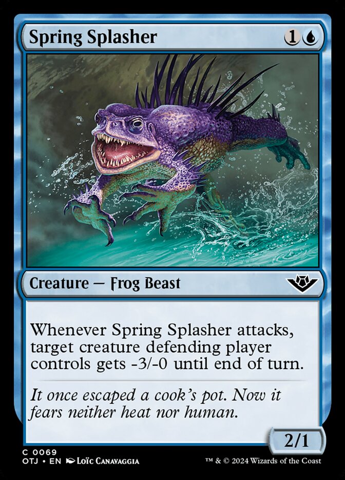 Spring Splasher – Common Magic: The Gathering card from Outlaws of Thunder Junction (#69)