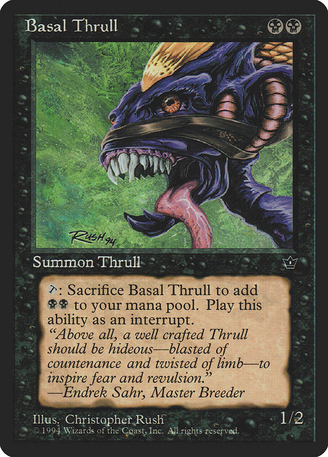 Basal Thrull – Common Magic: The Gathering card from Fallen Empires (#34d)