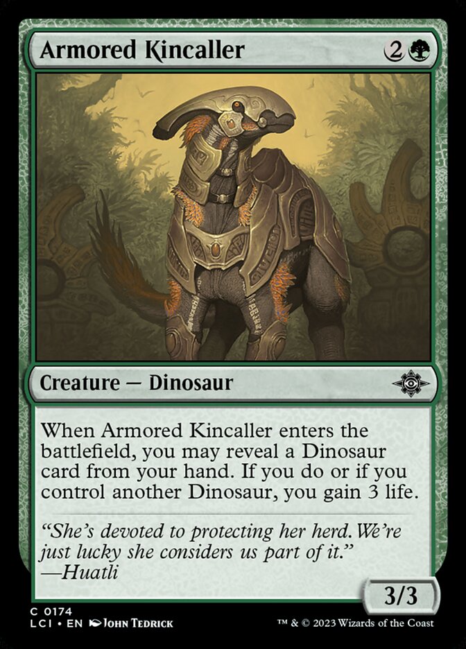 Armored Kincaller – Common Magic: The Gathering card from The Lost Caverns of Ixalan (#174)