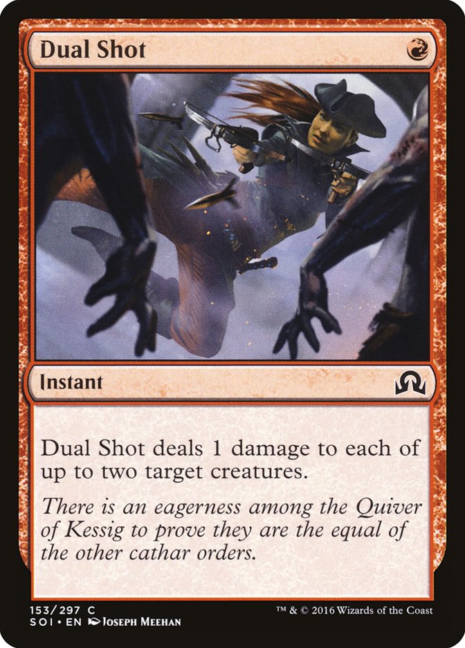 Dual Shot – Common Magic: The Gathering card from Shadows over Innistrad (#153)