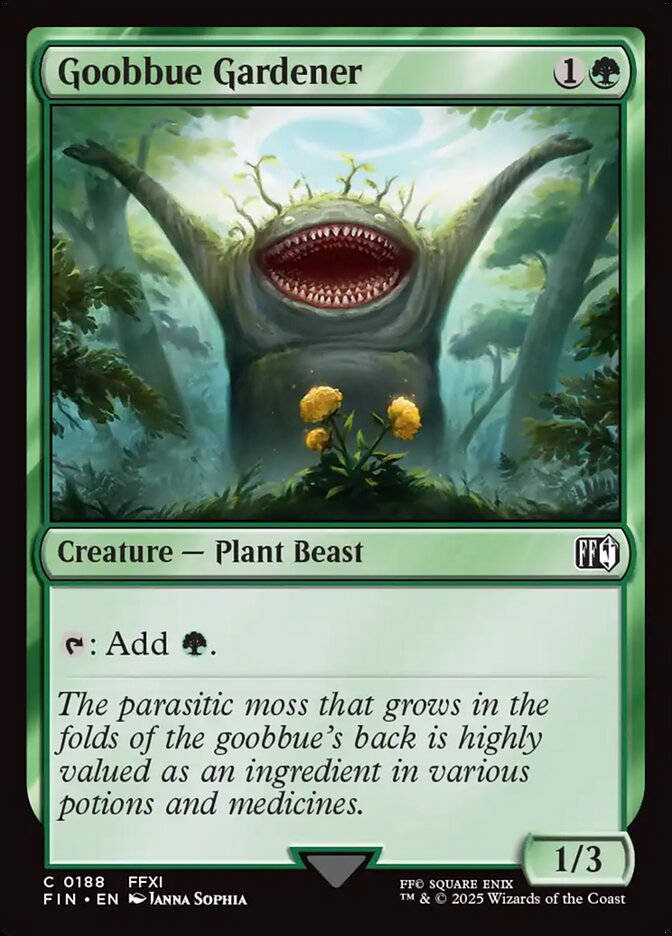 Goobbue Gardener – Common Magic: The Gathering card from Final Fantasy (#188)