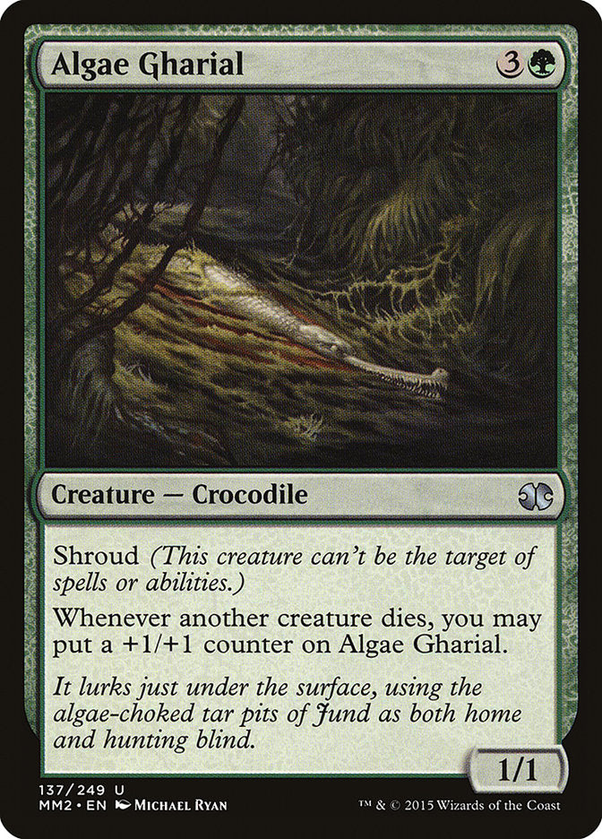 Algae Gharial – Uncommon Magic: The Gathering card from Modern Masters 2015 (#137)