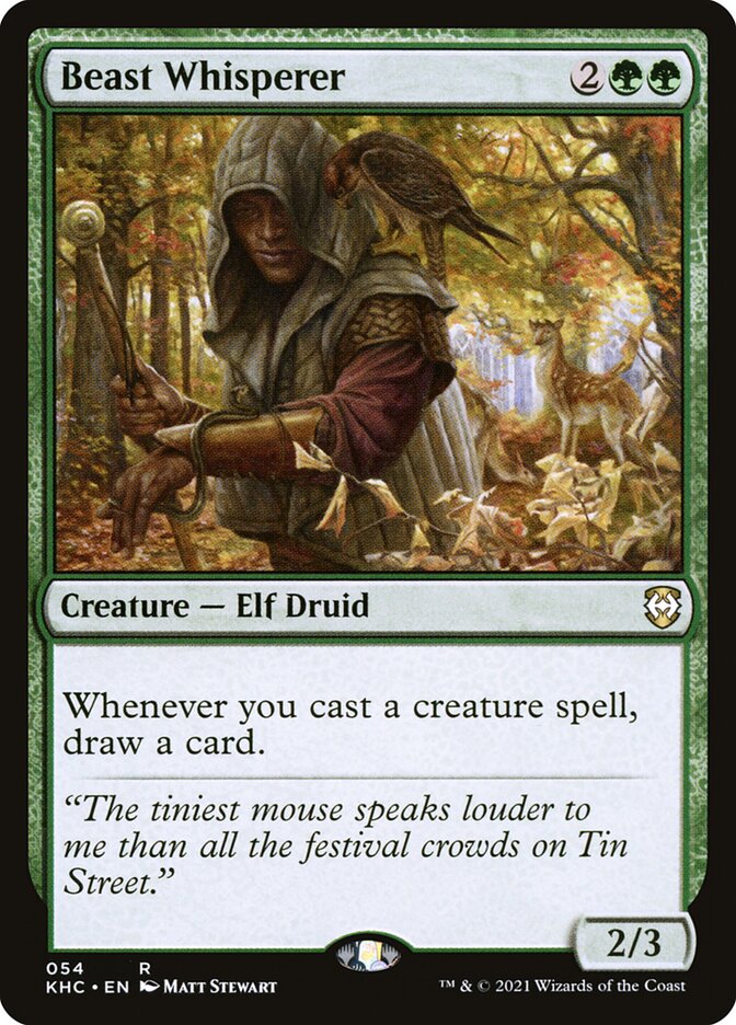 Beast Whisperer – Rare Magic: The Gathering card from Kaldheim Commander (#54)
