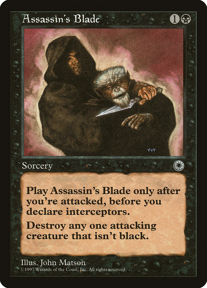 Assassin's Blade – Uncommon Magic: The Gathering card from Portal (#80)