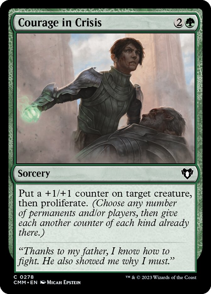 Courage in Crisis – Common Magic: The Gathering card from Commander Masters (#278)
