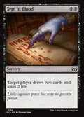 Sign in Blood – Common Magic: The Gathering card from Duskmourn: House of Horror Commander (#156)