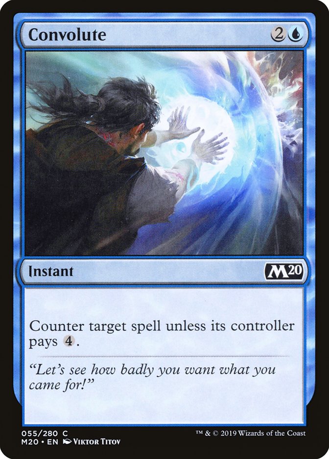 Convolute – Common Magic: The Gathering card from Core Set 2020 (#55)