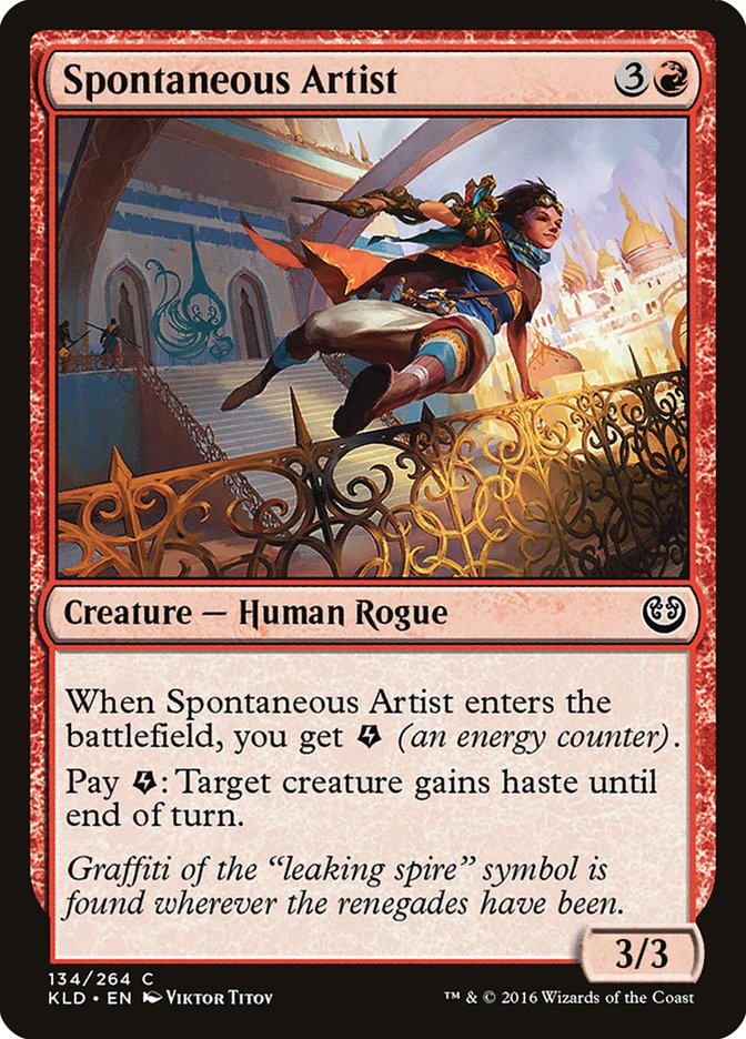 Spontaneous Artist – Common Magic: The Gathering card from Kaladesh (#134)