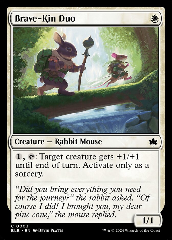 Brave-Kin Duo – Common Magic: The Gathering card from Bloomburrow (#3)