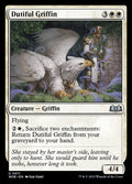 Dutiful Griffin – Uncommon Magic: The Gathering card from Wilds of Eldraine (#11)