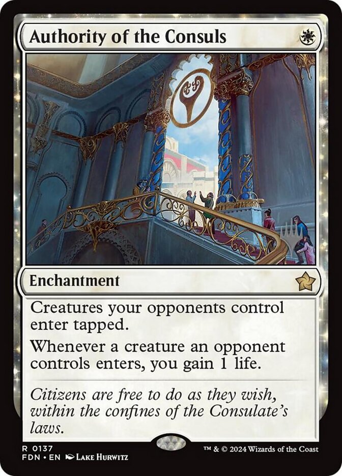 Authority of the Consuls – Rare Magic: The Gathering card from Foundations Promos (#137p)